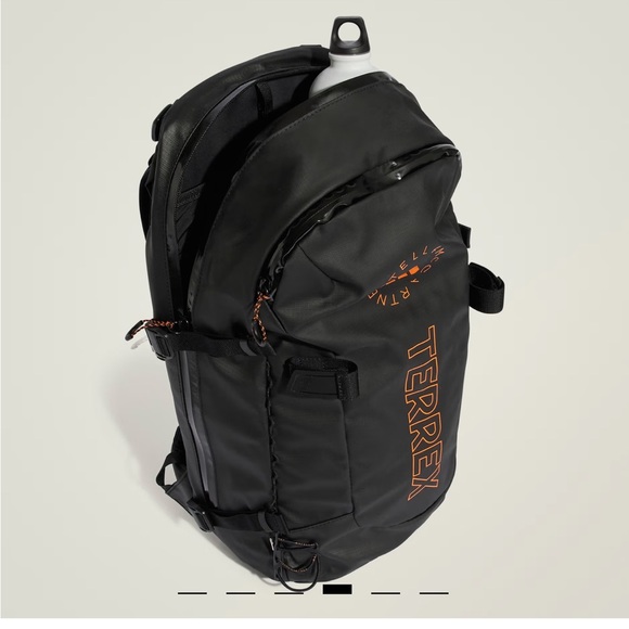 Adidas by Stella McCartney Terrex Black and Orange Backpack - Picture 3 of 15